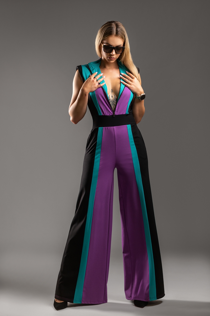 Kombinezon - CHROMA VIXEN: SLIDE SUIT MYSTIC SPLASH PRZÓD